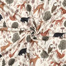 Brushed Sweatshirt Fabric animals in the wood Digital Print | Poppy Fabrics – offwhite,  thumbnail number 3