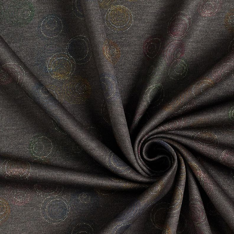 Viscose Jersey Colourful Circles – stone grey, image number 3