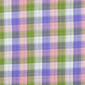 Double Gauze/Muslin checked Doubleface | Poppy Fabrics – pink/lavender, 