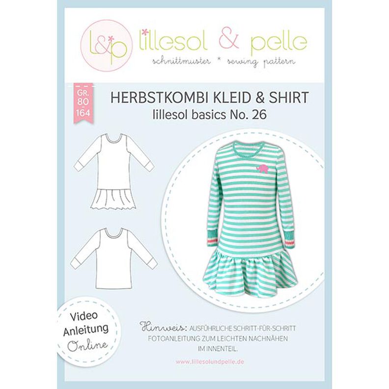 Autumn Combo Dress & Shirt, Lillesol & Pelle No. 26 | 80 - 164,  image number 1
