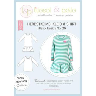 Autumn Combo Dress & Shirt, Lillesol & Pelle No. 26 | 80 - 164, 