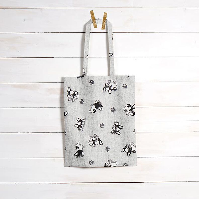 Decor Fabric Canvas Bulldog – grey,  image number 6