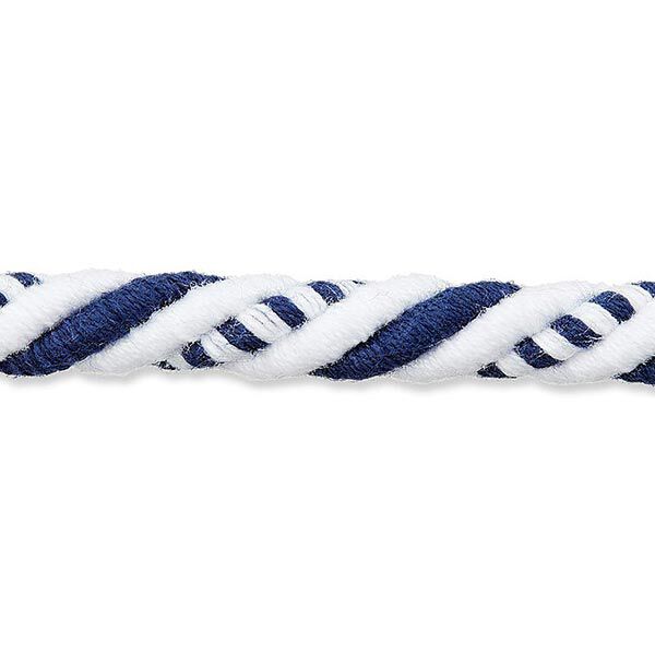 Cord Nautical [8mm] – white/blue,  image number 1