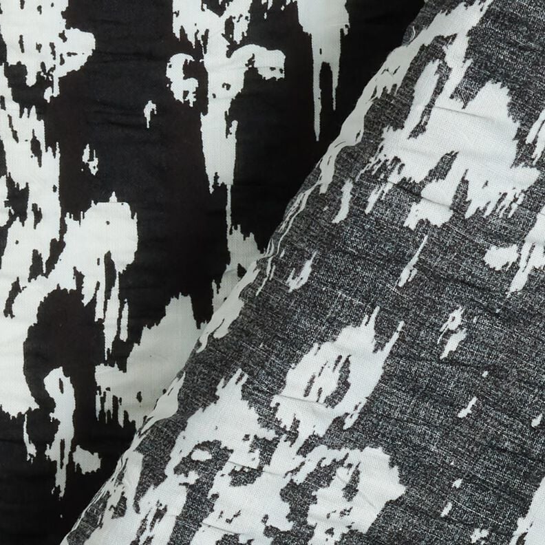 abstract pattern seersucker – black/white,  image number 4