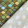 Cotton Cretonne round fans – petrol,  thumbnail number 4
