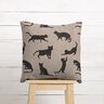 Decor Fabric Half Panama cats – black,  thumbnail number 6