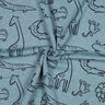 Sweatshirt Fabric Safari Animals | by Poppy – dove blue/anthracite,  thumbnail number 3