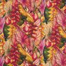 Outdoor Fabric Canvas Exotic Leaves – carmine/lilac,  thumbnail number 1
