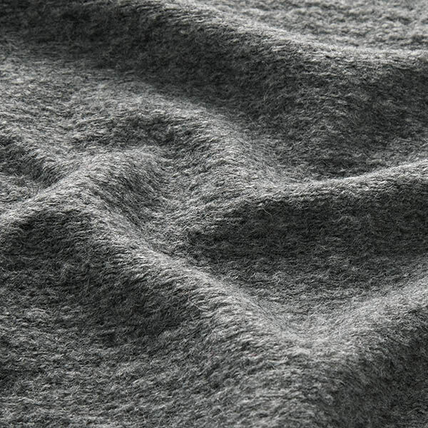 Mottled Wool Blend Knit Coating – granite,  image number 2