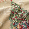 Decorative Panel Tapestry Fabric Fir Tree – carmine/light beige,  thumbnail number 2