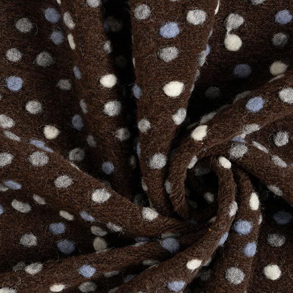 Wool knit colourful flecks – dark brown,  image number 3