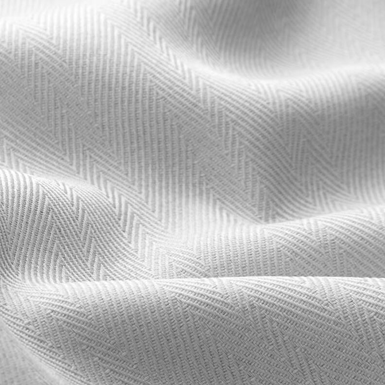 Blackout fabric Herringbone – misty grey,  image number 2