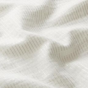 Shimmer Stripes Cotton Muslin – white | Remnant 60cm, 