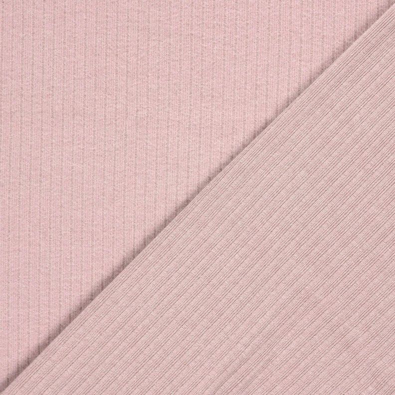 Super soft rib knit plain – light dusky pink,  image number 4