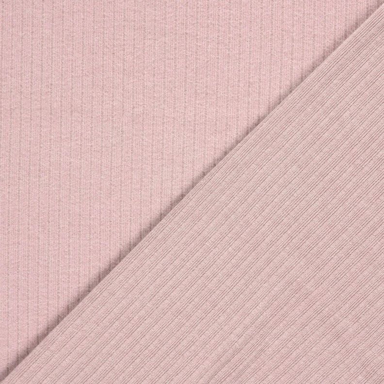 Super soft rib knit plain – light dusky pink, image number 4