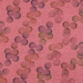 Viscose Jersey Colourful Circles – hollyhock, 