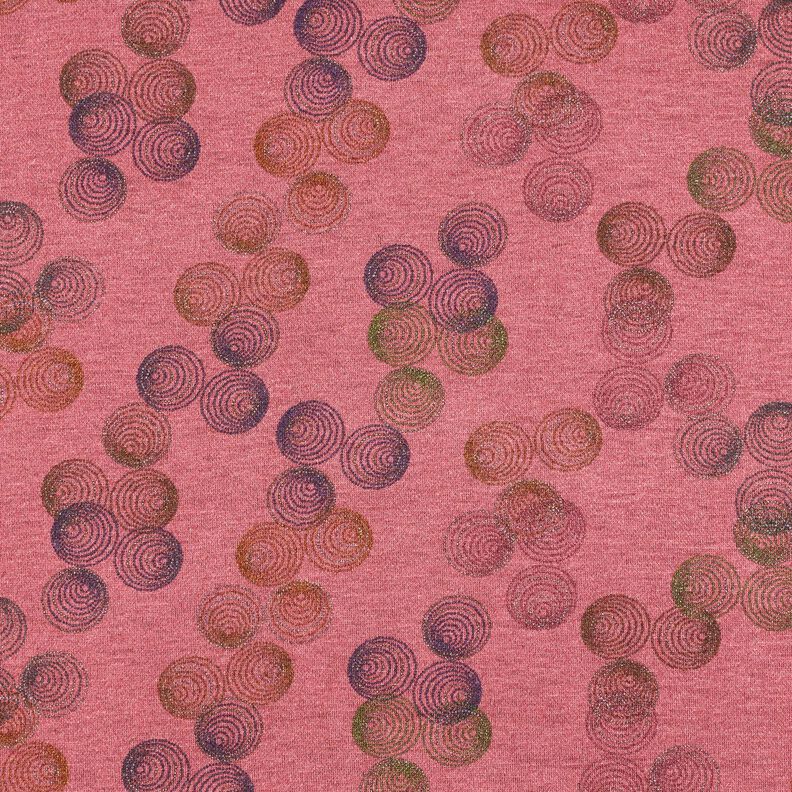 Viscose Jersey Colourful Circles – hollyhock,  image number 1