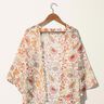 Viscose Blend Retro flowers – ivory/pale berry,  thumbnail number 5