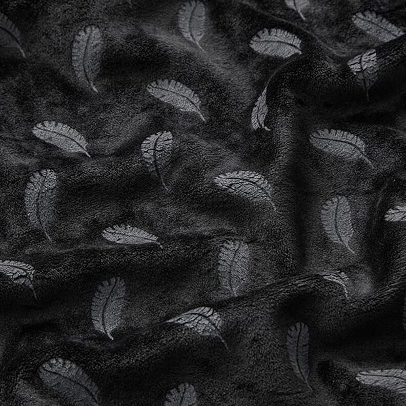 Feathers Nicky Velour – black,  image number 2