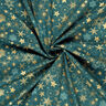 Cotton Poplin Large Stars – blue spruce/gold,  thumbnail number 3