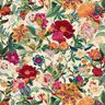 Decor Fabric Half Panama magnificent flowers – natural/purple,  thumbnail number 1
