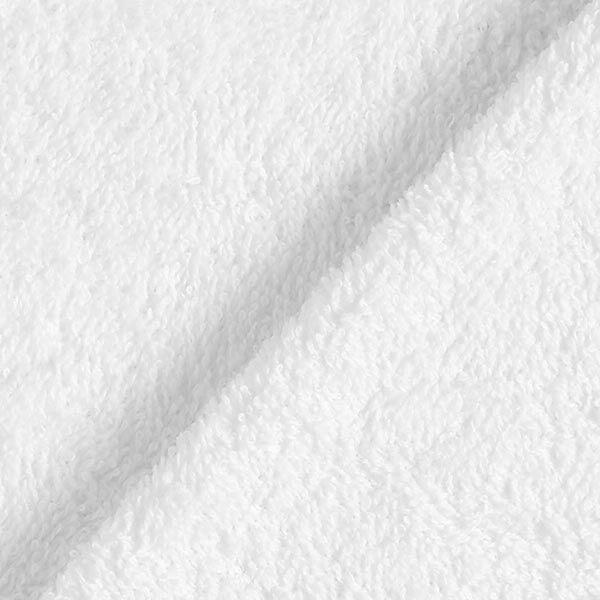 Towelling Fabric – white,  image number 5