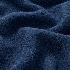 Wool fleece pure new wool Plain – navy blue, 