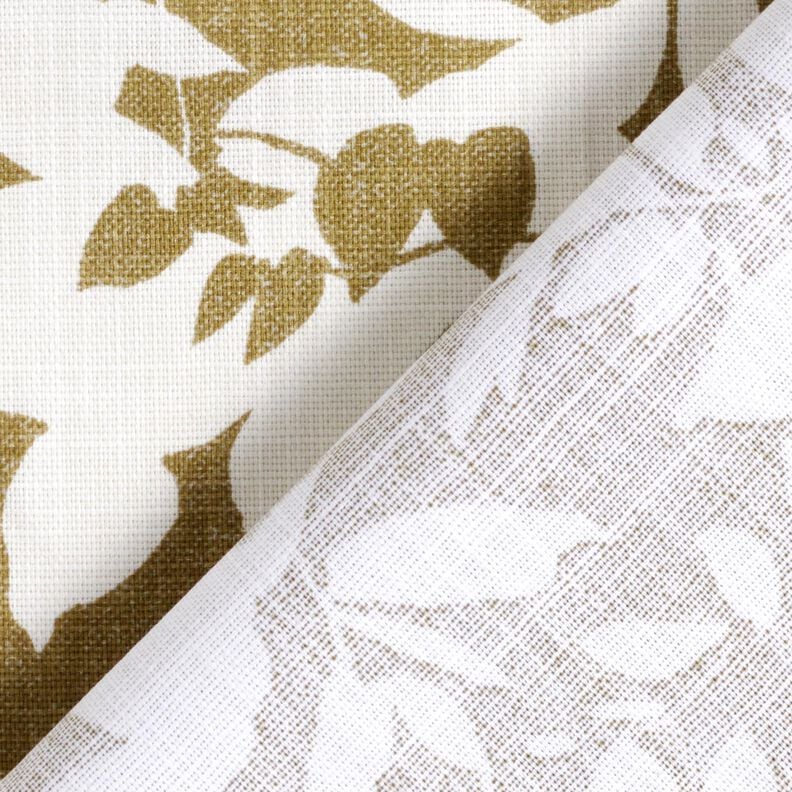 Decor Fabric Panama Leaf Shadows &ndash; cream/light olive,  image number 4
