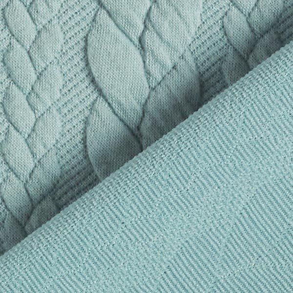 Cabled Cloque Jacquard Jersey – mint,  image number 4
