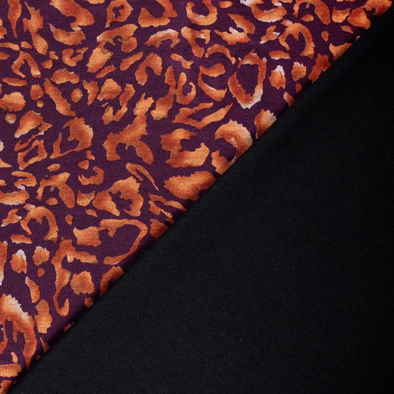 Ponte Roma Jersey Leopard pattern – aubergine/terracotta, image number 4