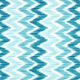 Ikat print coated cotton – turquoise/white,  thumbnail number 1