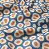 Decor Fabric Half Panama abstract leopard pattern – blue/cashew,  thumbnail number 2
