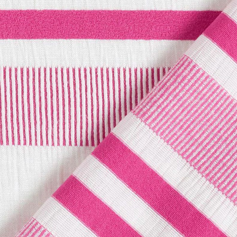 Crushed viscose jersey – white/pink,  image number 5