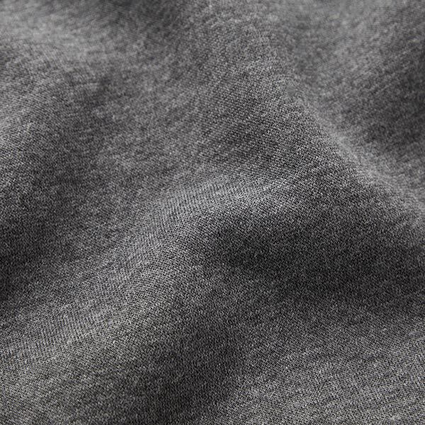 Brushed Melange Sweatshirt Fabric – dark grey,  image number 3