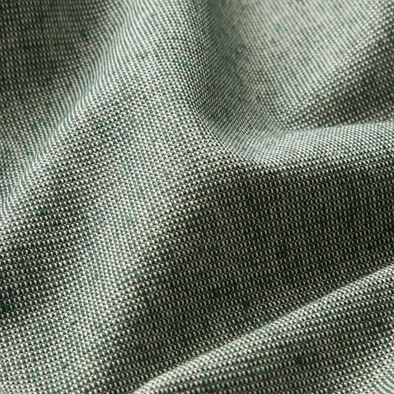 Decorative fabric, ribbed texture, recycled – dark green,  image number 2