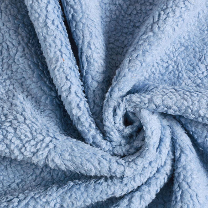 Plain sherpa Cotton Blend Plain – steel blue,  image number 3