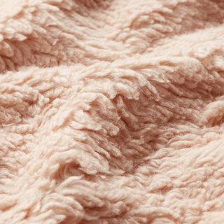 Plain cotton sherpa – beige, 