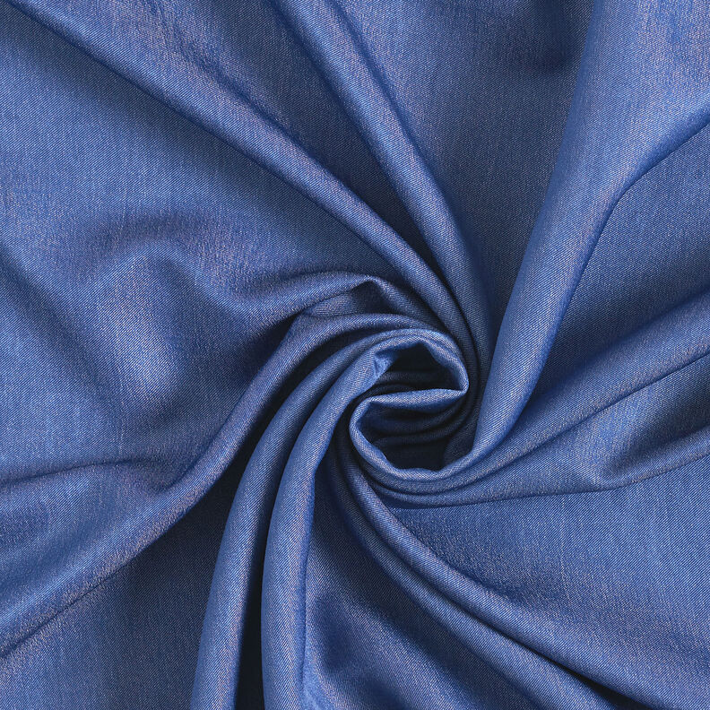 Plain viscose chambray – denim blue,  image number 1