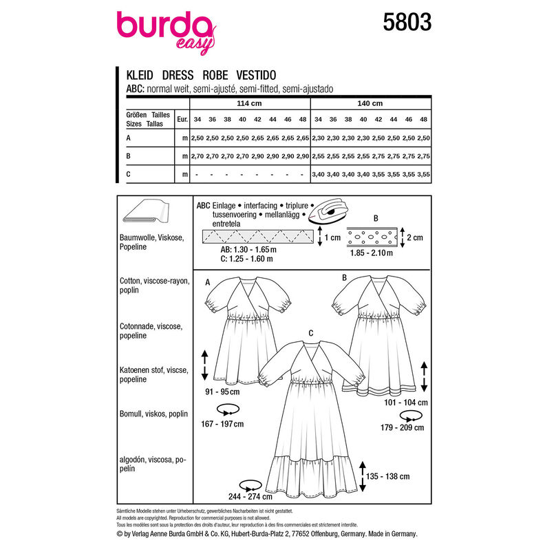 Dress | Burda 5803 | 34-48,  image number 12