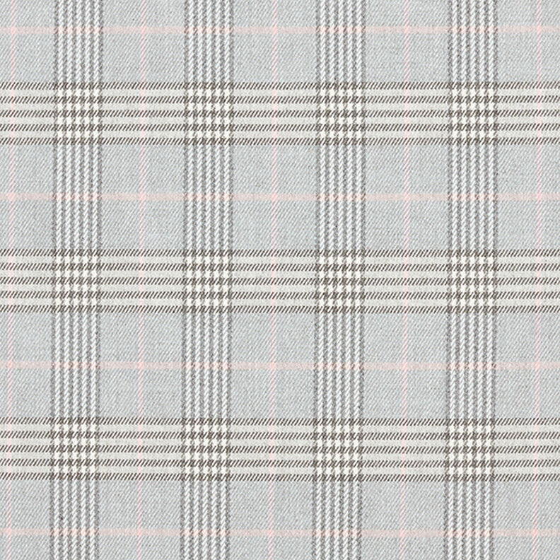 Stretch Trouser Fabric Tartan – light grey/dark grey,  image number 1