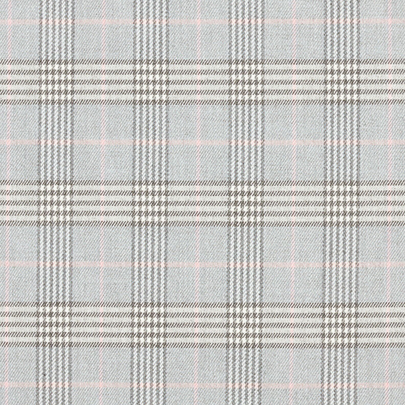 Stretch Trouser Fabric Tartan – light grey/dark grey,  image number 1