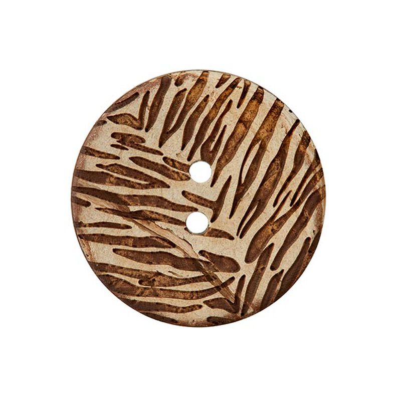 2-Hole Coconut Button – beige,  image number 1
