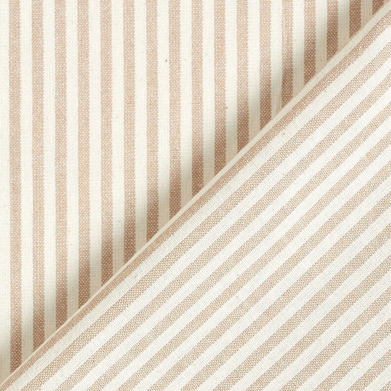 Cotton Viscose Blend stripes – beige/offwhite,  image number 4
