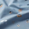 GOTS Cotton Poplin Bear and owl on the move – light wash denim blue,  thumbnail number 2