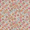 Decor Fabric Half Panama Large Flowers   – natural/pink,  thumbnail number 1