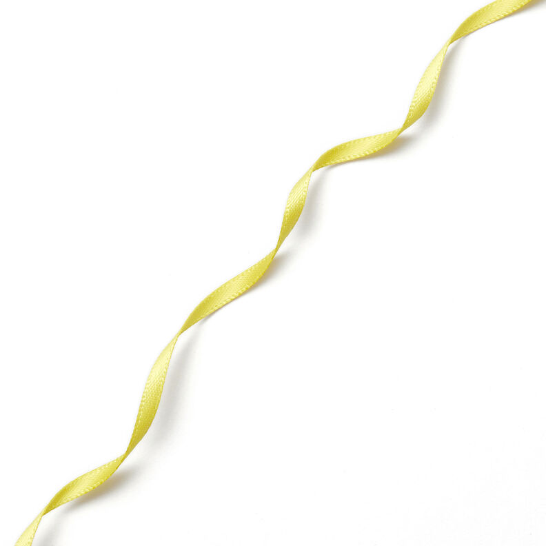 Satin Ribbon [3 mm] – lemon yellow,  image number 2