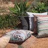 Outdoor Fabric Canvas large leaves – natural/terracotta,  thumbnail number 10