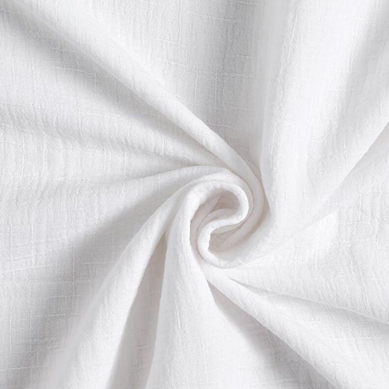 Bamboo Double Gauze/Muslin Texture – white,  image number 1