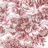 Decor Fabric Canvas romance – white/carmine,  thumbnail number 2