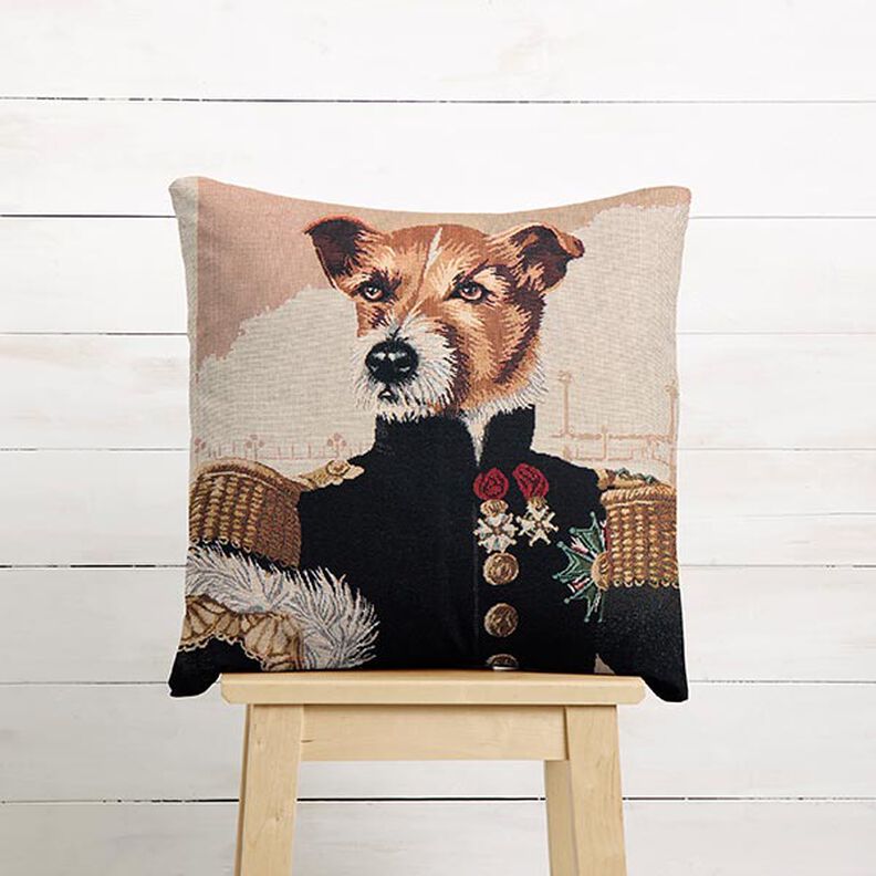Panel Tapestry Fabric dog – dark beige/black,  image number 6